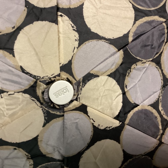 TOTES UMBRELLA BONUS SCARF MIDCENTURY VIBES CIRCLES DESIGN - Picture 3 of 9